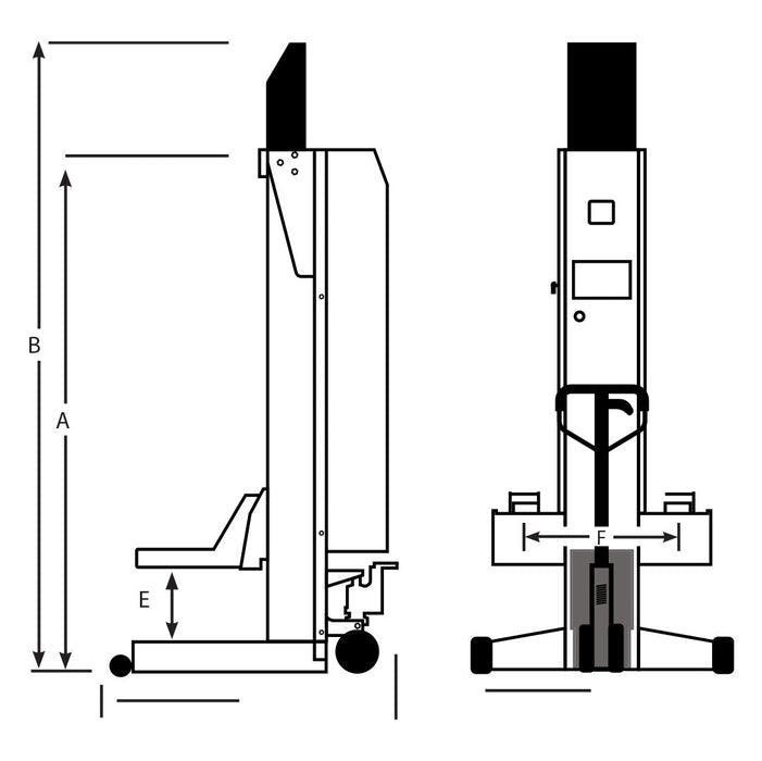Challenger ALI HD Mobile Column Lift 14,000 lbs - Single #CLHM-140Challenger ALI HD Mobile Column Lift 19,000 lbs - Single #CLHM-190W