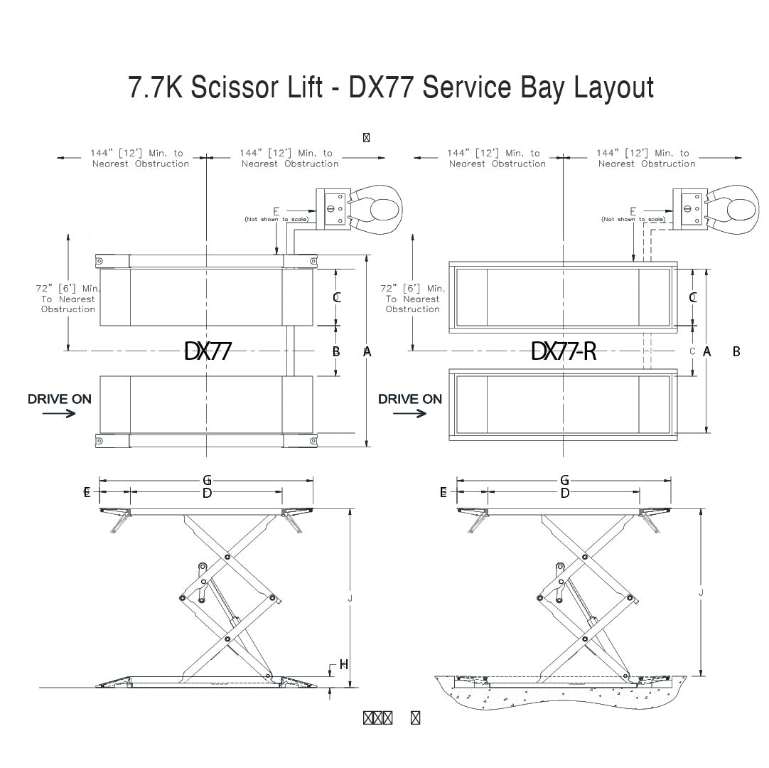 Challenger 7.7K Scissor #DX77-SURF/FLUSH – Alamo Equipment Service