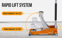 APlusLift 3 Ton Lower profile Aluminum/Steel Racing Floor Jack, AF350G, alamoequipment.com