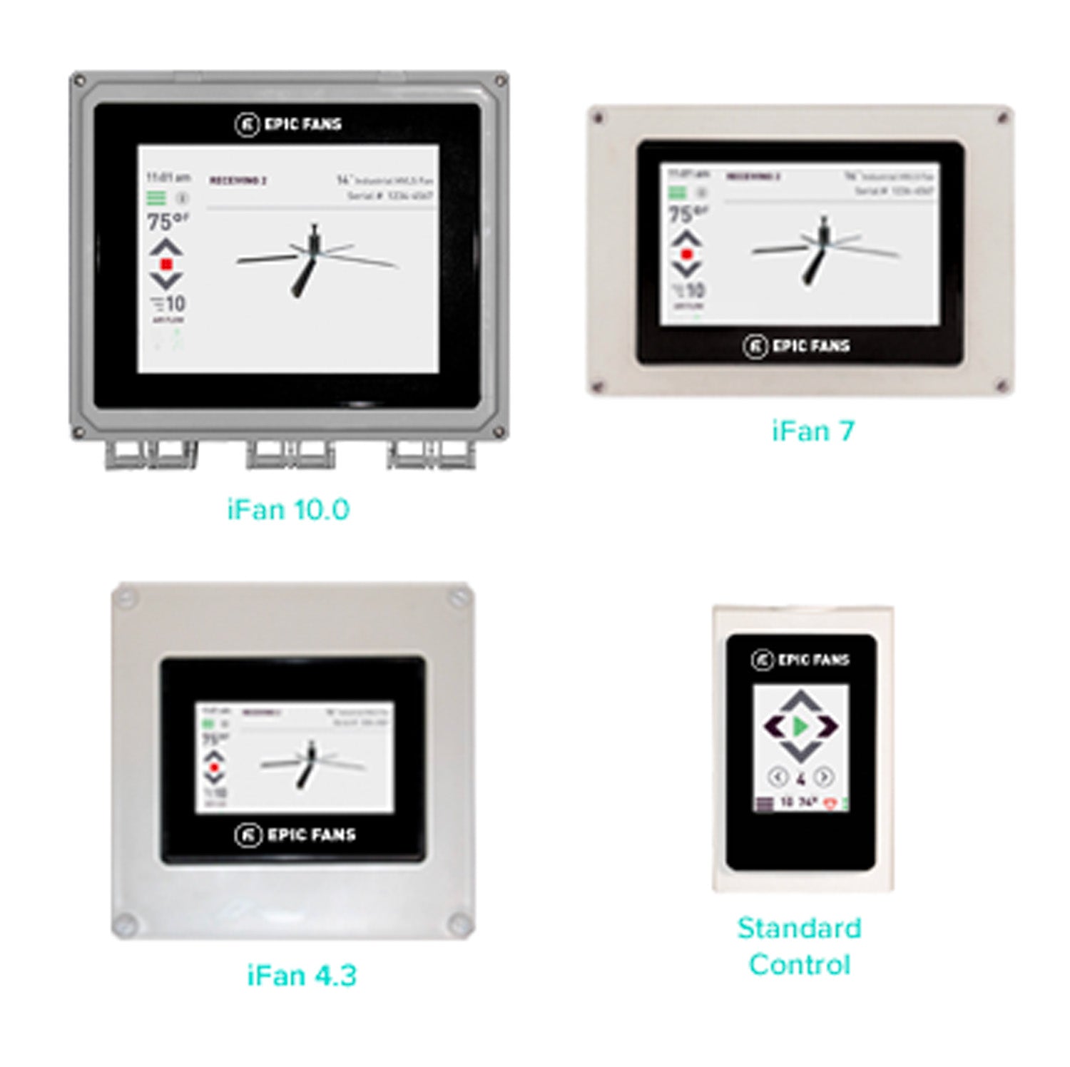 Epic Fans digital controls, alamoequipment.com