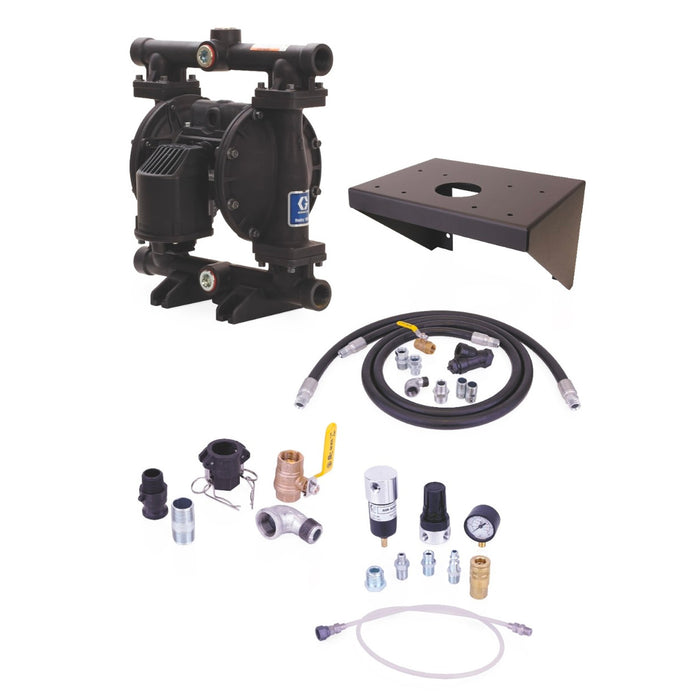 Graco Evacuation Pump Package - Husky 1050A (1 in) UL-Listed, Wall Mount #24E166