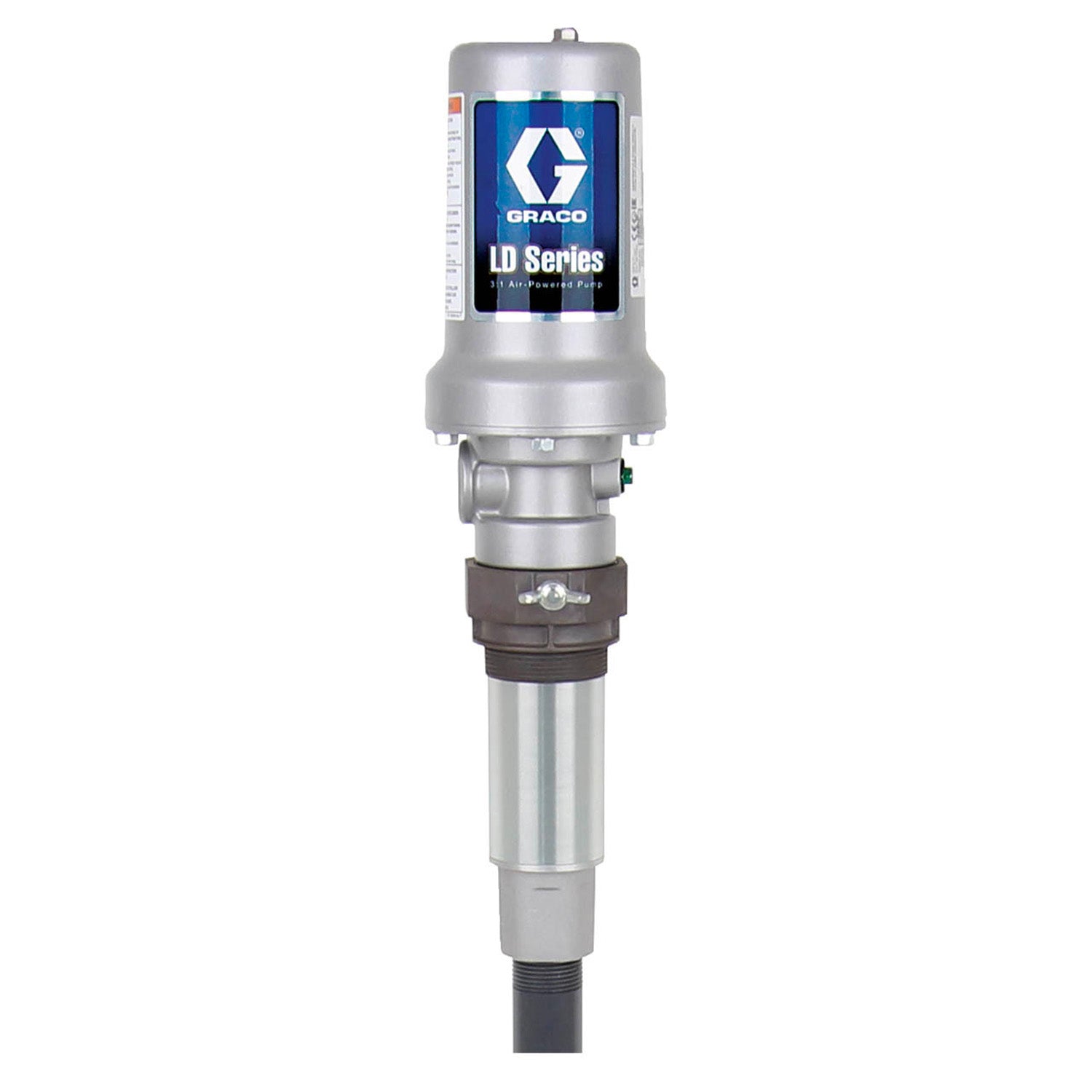 Graco LD Series 3:1 Air Powered Piston Oil Pump - 7.8 GPM w/ Cut to Length Down Tube and Bung Adapter #24G579, AlamoEquipment.com