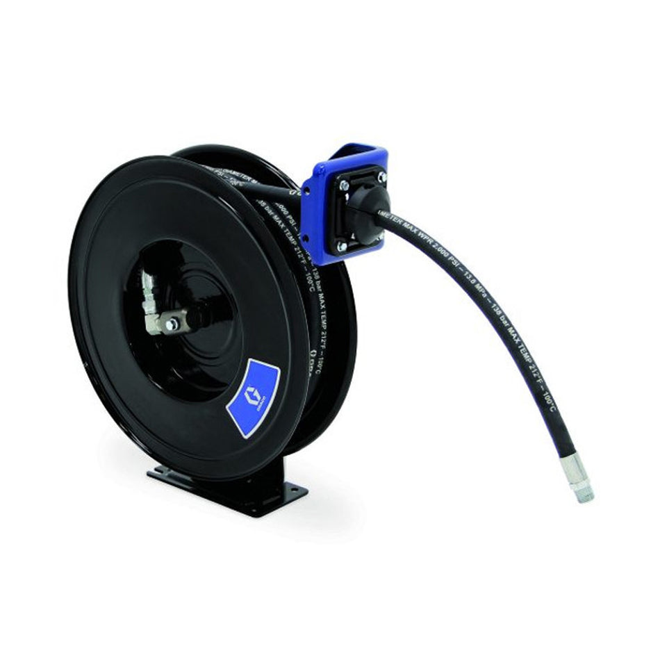 Graco SDX 10 Series 3/8 in. x 50 ft. Spring Driven Hose Reels blue, alamoequipmenet.com