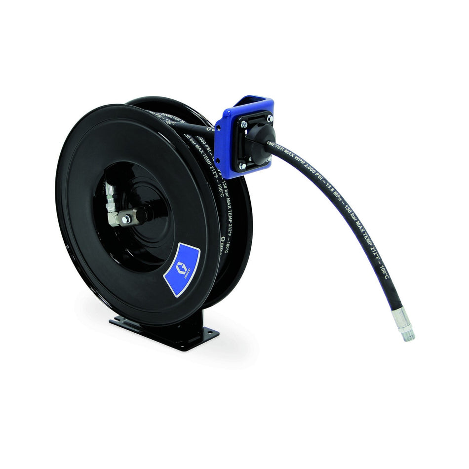 Graco SDM6DB 1/2" x 50' Bare Gear Lube Hose Reel, Overhead Mount #SDM6DB, alamoequipment.com