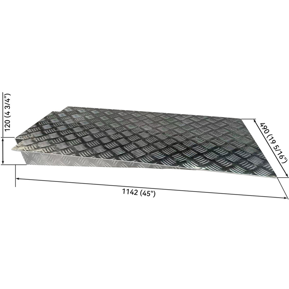 APlusLift 4-Post Lift 45" Long Aluminum Ramps, alamoequipment.com