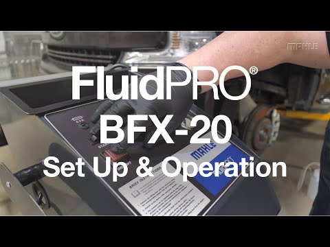 MAHLE FluidPRO BFX-20 Set Up & Operation, AlamoEquipment.com