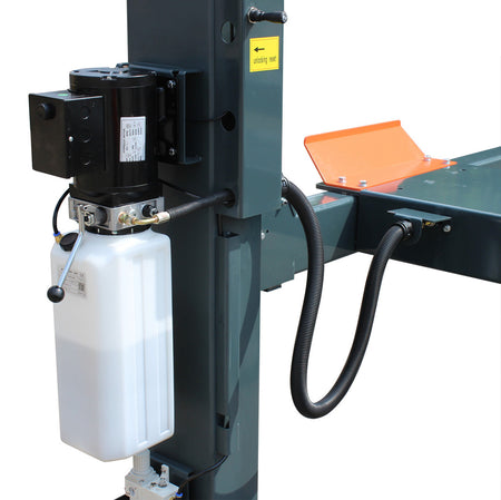 Stratus 4-Post 14k lbs Pneumatic Safety Lock Release Compact Car Lift SAE-414C, alamoequipment.com