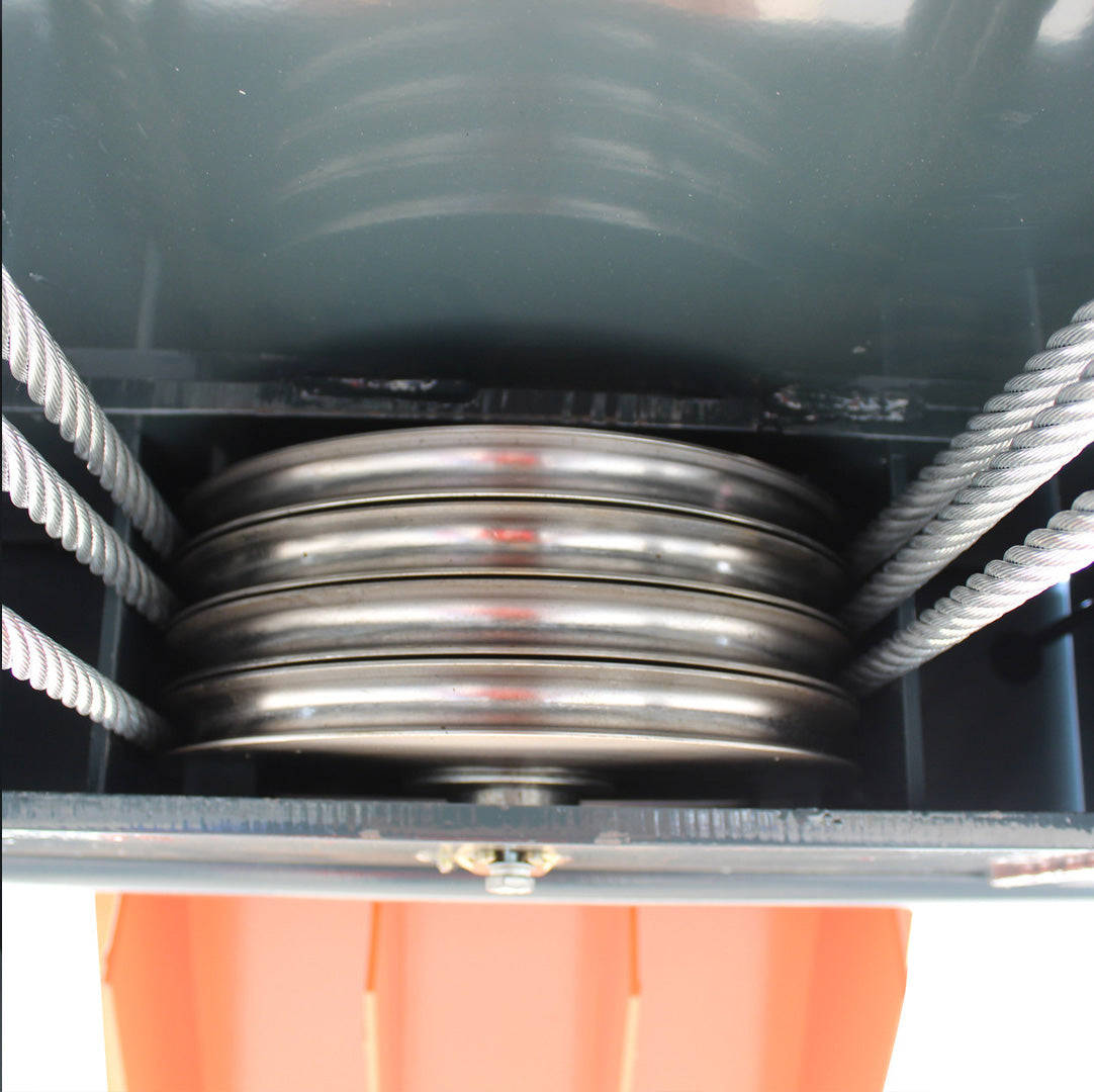 Stratus 4-Post 14k lbs Pneumatic Safety Lock Release Compact Car Lift SAE-414C, alamoequipment.com