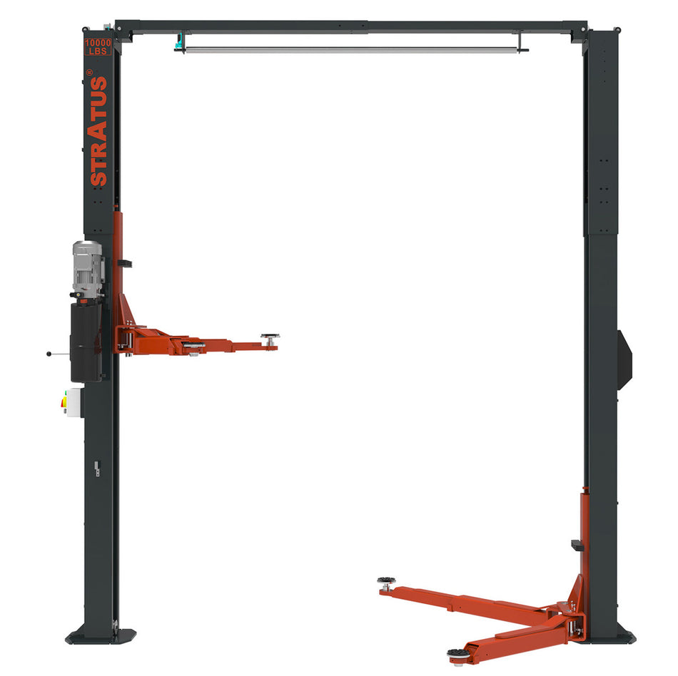 Stratus Clear Floor Height Adjustable 10k lbs 2-Post Lift SAE-C10A, alamoequipment.com