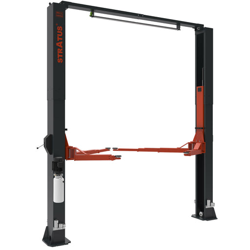 Stratus Clear Floor 12k lbs Single Point Manual Release 2-Post Lift SAE-C12X, alamoequipment.com