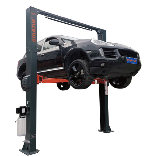 Stratus Floor Plate Open 9k lbs Single Point Manual Release 2-Post Car Lift SAE-C9P, alamoequipment.com
