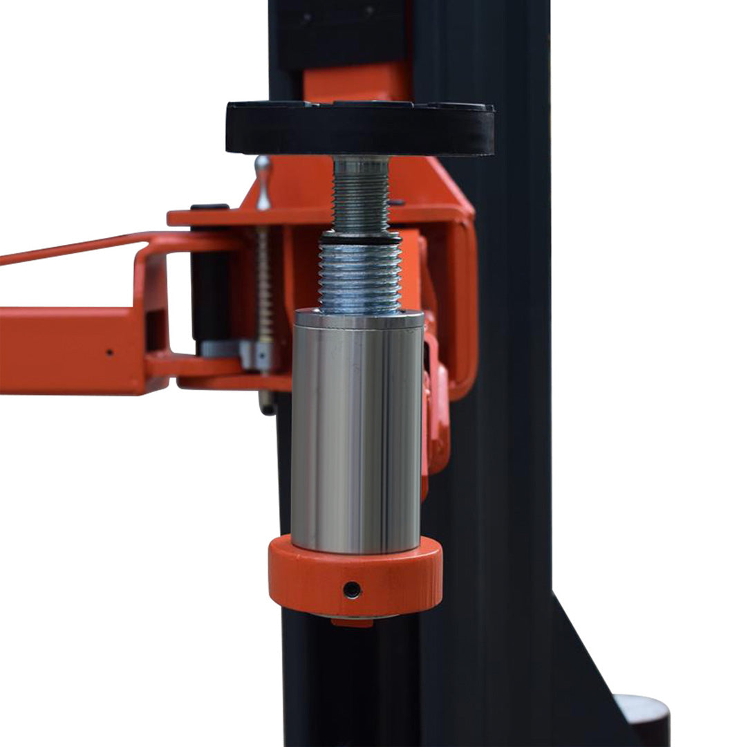 Stratus Extra Wide 10k lbs Single Point Manual Release 2-Post Lift SAE-F10X, alamoequipment.com