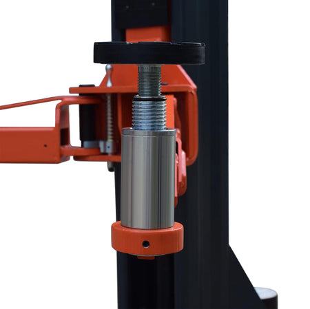 Stratus Extra Wide 10k lbs Single Point Manual Release 2-Post Lift SAE-F10X, alamoequipment.com
