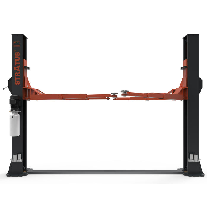 Stratus Extra Wide 12k lbs Single Point Manual Release 2-Post Lift SAE-F12X, alamoequipment.com