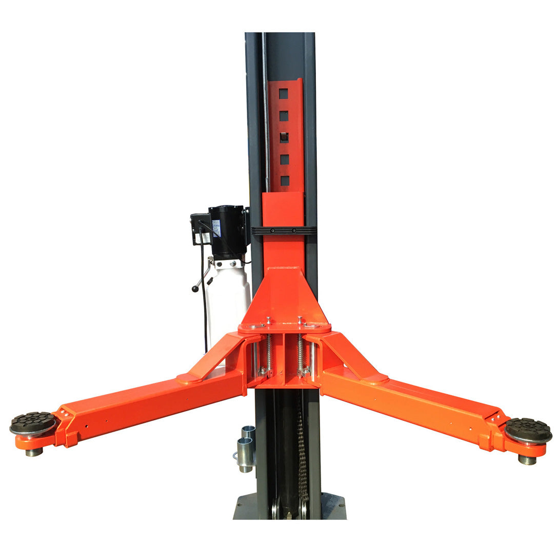 Stratus Extra Wide 12k lbs Single Point Manual Release 2-Post Lift SAE-F12X, alamoequipment.com