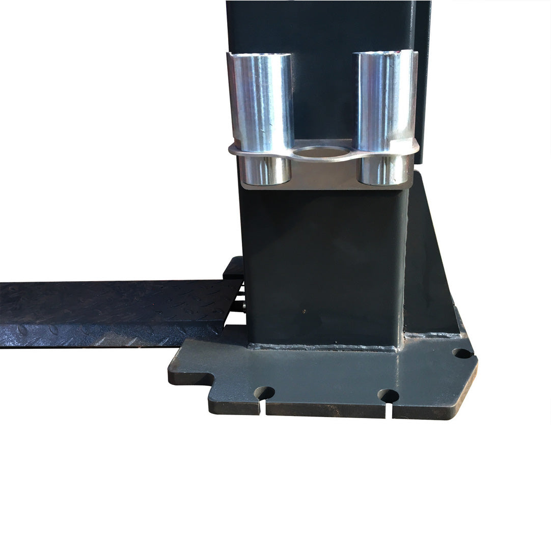 Stratus Extra Wide 12k lbs Single Point Manual Release 2-Post Lift SAE-F12X, alamoequipment.com