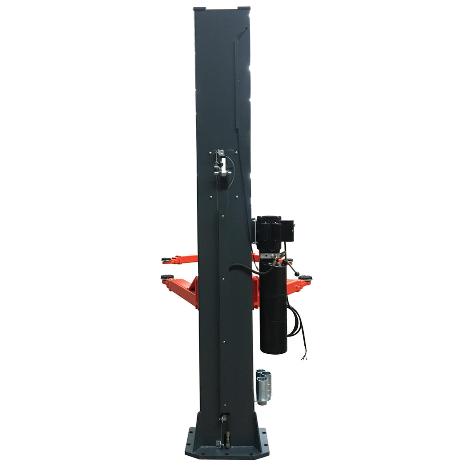 Stratus Extra Wide 14k lbs Single Point Manual Release 2-Post Lift SAE-F14X, alamoequipment.com