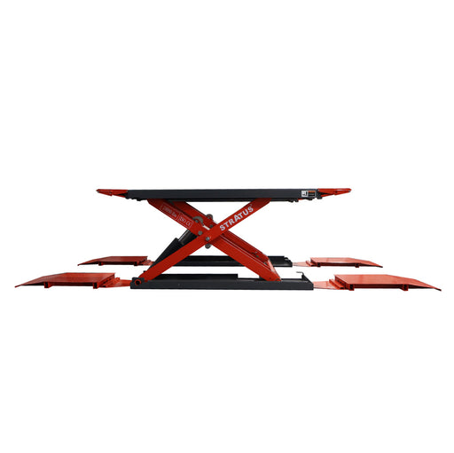 Stratus Extra Wide & Tall 10k lbs Scissor Car Lift, SAE-MS10000, alamoequipment.com