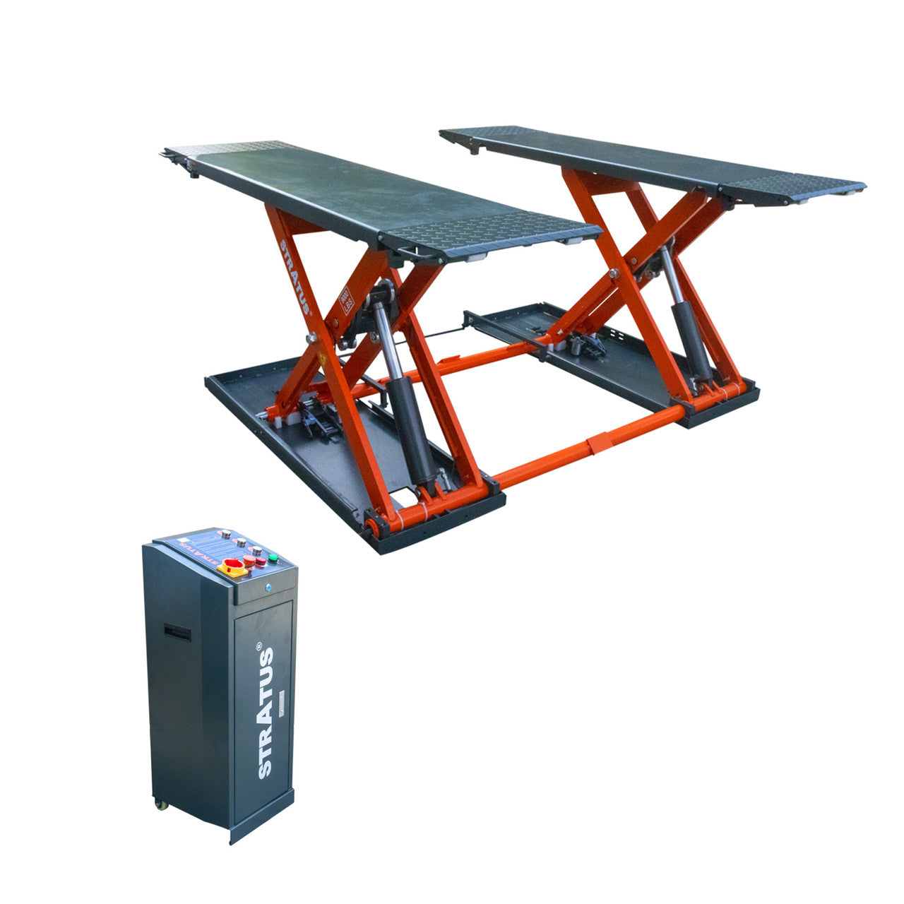 Stratus Extra Wide & Tall 9k lbs Commercal Scissor Lift, SAE-MS9000X