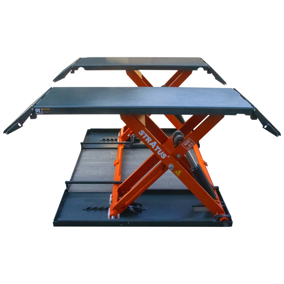 Stratus Extra Wide & Tall 9k lbs Commercal Scissor Lift, SAE-MS9000X, alamoequipment.com