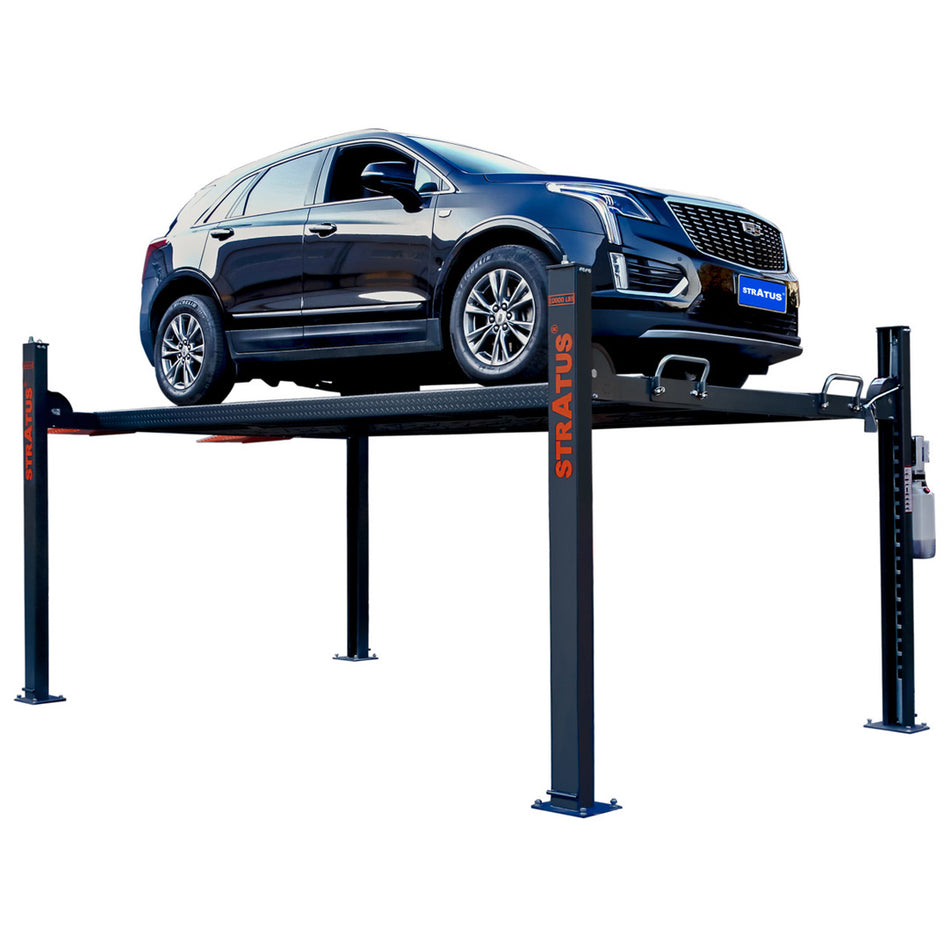 Stratus 4-Post 10k lbs Manual Release Car/Storage Lift SAE-P410, alamoequipment.com