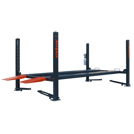 Stratus 4-Post 10k lbs Manual Release Car/Storage Lift SAE-P410, alamoequipment.com