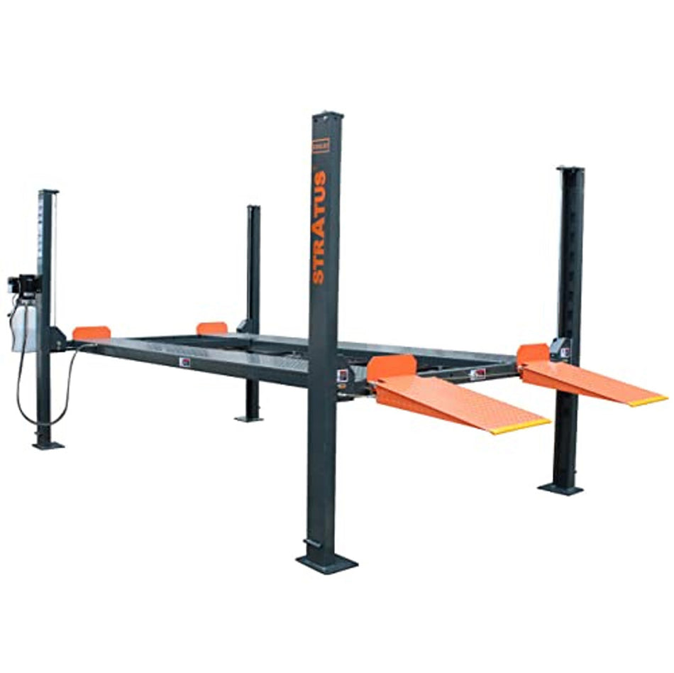 Stratus G3 4-Post 8k lbs Manual Release Car/Storage Lift SAE-P48C, alamoequipment.com