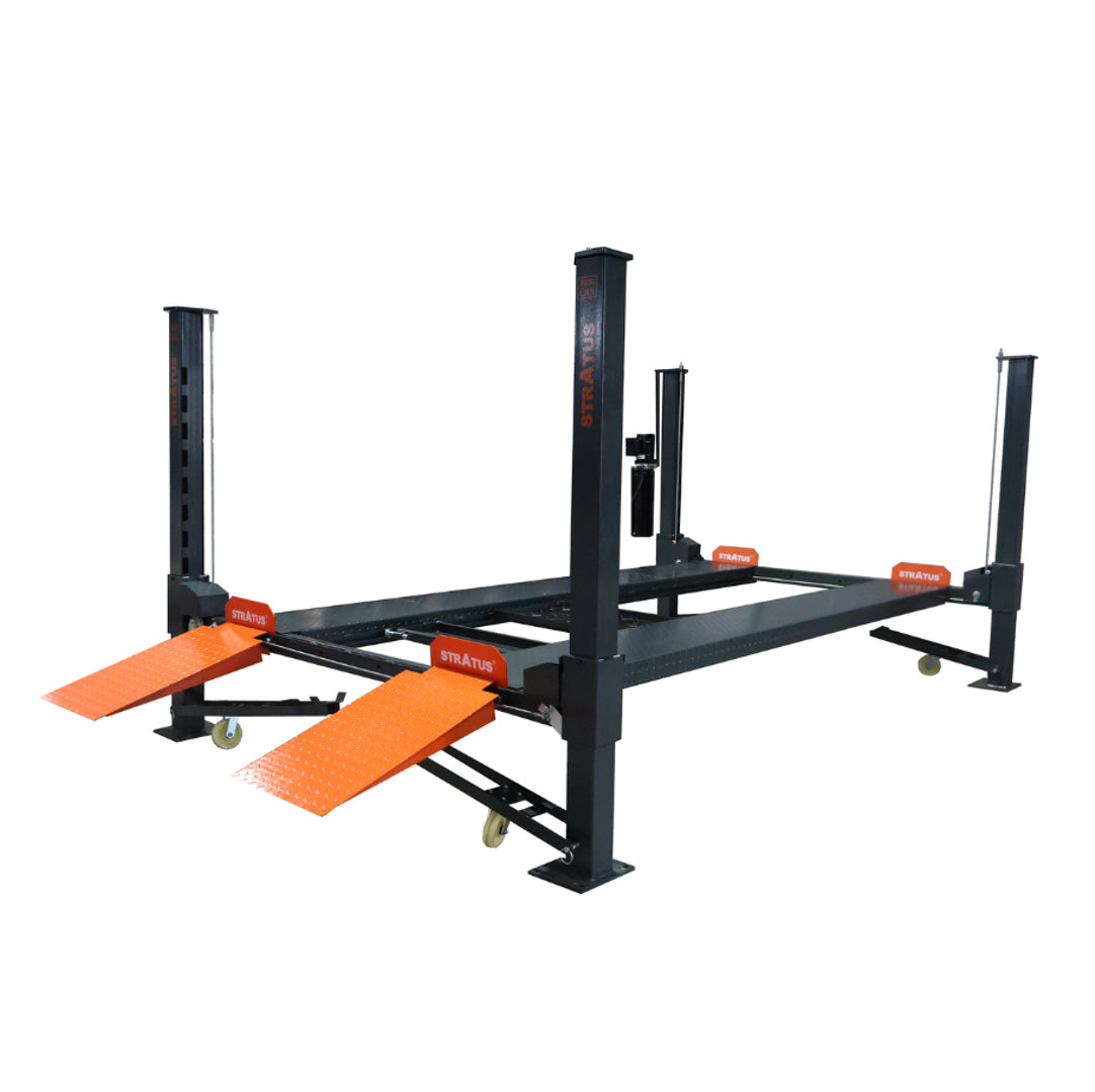 Stratus Steel Construction & Sleeve Containment 8k  lbs 4 Post Mobile Car Lift SAE-P48PC, alamoequipment.com