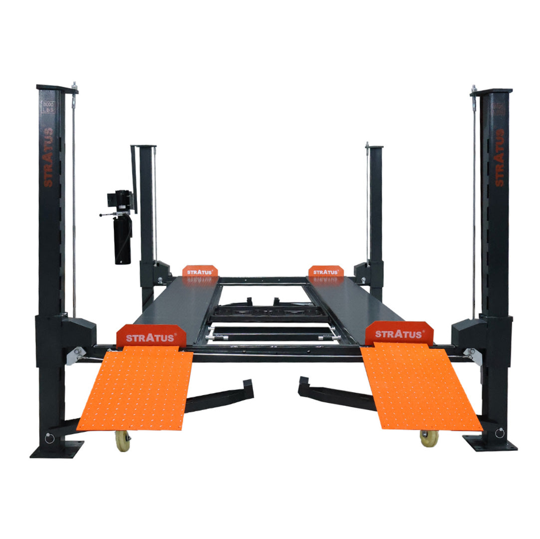 Stratus Steel Construction & Sleeve Containment 8k  lbs 4 Post Mobile Car Lift SAE-P48PC, alamoequipment.com