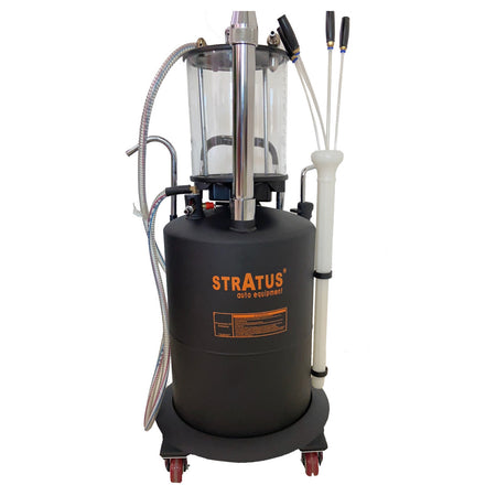 Stratus® Portable 21-Gallon Pneumatic Oil Drain Oil Extractor, SAE-OL21, alamoequipment.com