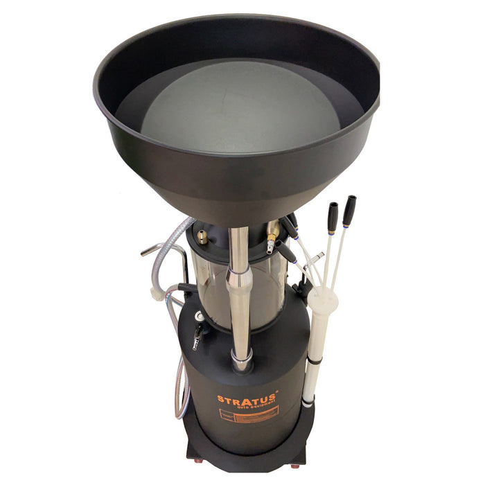Stratus® Portable 21-Gallon Pneumatic Oil Drain Oil Extractor, SAE-OL21, alamoequipment.com