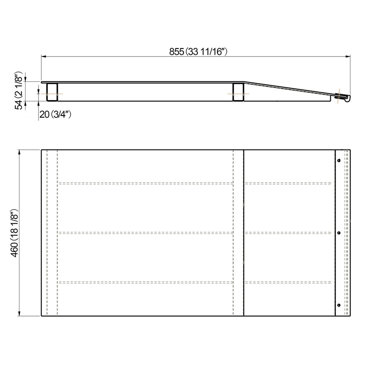 Stratus® Mid Rise Scissor Auto Lift Approach Ramp Kit, SAE-RS9, alamoequipment.com