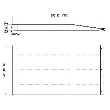 Stratus® Mid Rise Scissor Auto Lift Approach Ramp Kit, SAE-RS9, alamoequipment.com