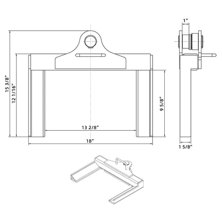 APlusLift 2-Post Car Lift Wheel Support Adapters - 4 Pieces, alamoequipment.com